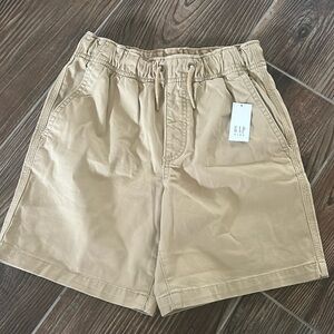 NWT GAP Drawstring elastic waist khaki shorts size 8 medium